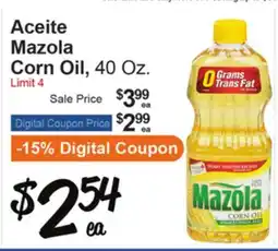 El Super Aceite Mazola / Corn Oil offer