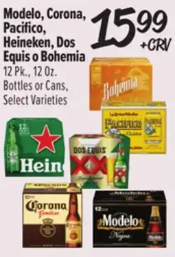 El Super Modelo, Corona, Pacifico, Heineken, Dos Equis o Bohemia offer