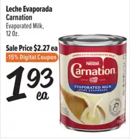 El Super Leche Evaporada Carnation offer