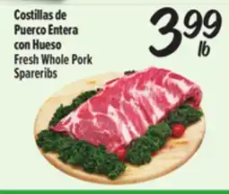 El Super Costillas de Puerco Entera con Hueso / Fresh Whole Pork Spareribs offer