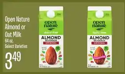 Jewel-Osco Open Nature Almond or Oat Milk offer