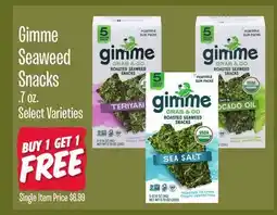 Jewel-Osco Gimme Seaweed Snacks offer