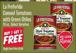 Jewel-Osco La Preferida Canned Tomatoes with Green Chiles offer