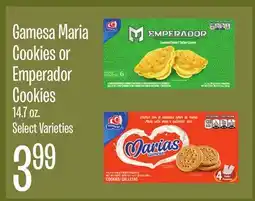 Jewel-Osco Gamesa Maria Cookies or Emperador Cookies offer