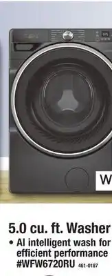 Menards 5.0 cu. ft. Washer offer