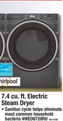 Menards 7.4 cu. ft. Electric Steam Dryer offer