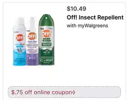 Walgreens Off! Insect Repellent offer