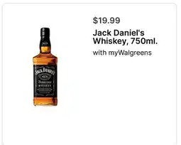 Walgreens Jack Daniel's Whiskey, 750ml offer