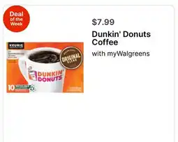Walgreens Dunkin' Donuts Coffee offer