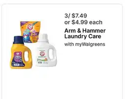 Walgreens Arm & Hammer Laundry Care offer