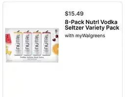 Walgreens 8-Pack NutrI Vodka Seltzer Variety Pack offer