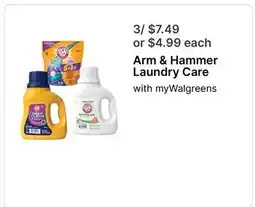 Walgreens Arm & Hammer Laundry Care offer