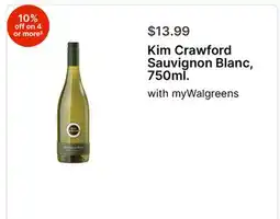 Walgreens Kim Crawford Sauvignon Blanc, 750ml offer