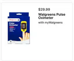 Walgreens Walgreens Pulse Oximeter offer