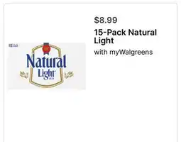 Walgreens 15-Pack Natural Light offer