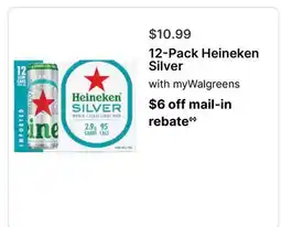 Walgreens 12-Pack Heineken Silver offer