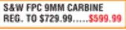 Dunham's Sports S&W FPC 9MM CARBINE offer