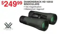 Dunham's Sports DIAMONDBACK HD 10X42 BINOCULARS offer