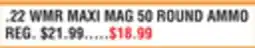 Dunham's Sports 22 WMR MAXI MAG 50 ROUND AMMO offer