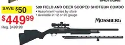 Dunham's Sports 500 FIELD AND DEER SCOPED SHOTGUN COMBO offer