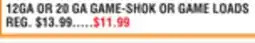 Dunham's Sports 12GA OR 20 GA GAME-SHOK OR GAME LOADS offer