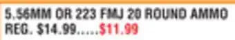 Dunham's Sports 5,56MM OR 223 FMJ 20 ROUND AMMO offer
