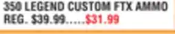 Dunham's Sports 350 LEGEND CUSTOM FTX AMMO offer