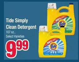 Jewel-Osco Tide Simply Clean Detergent offer