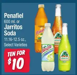 Jewel-Osco Penafiel 600 ml. or Jarritos Soda 11.16-12.5 oz offer