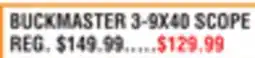 Dunham's Sports BUCKMASTER 3-9X40 SCOPE offer