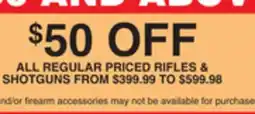 Dunham's Sports REGULAR PRICED RIFLES & SHOTGUNS offer