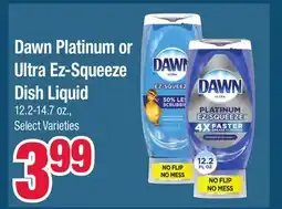 Jewel-Osco Dawn Platinum or Ultra Ez-Squeeze Dish Liquid offer