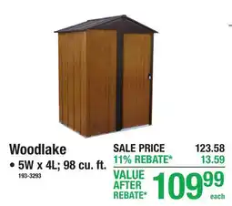 Menards Woodlake Steel Sheds offer
