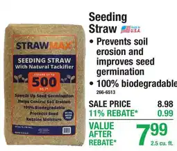 Menards Seeding Straw offer