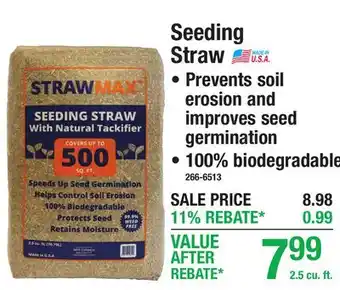 Menards Seeding Straw offer