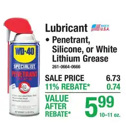 Menards Lubricant offer