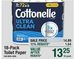 Menards 18-Pack Toilet Paper offer
