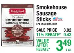 Menards Smokehouse Sausage Sticks offer