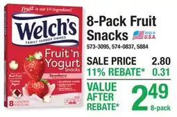 Menards 8-Pack Fruit Snacks offer