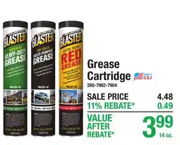 Menards Grease Cartridge offer