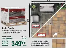 Menards Patio Bundle offer