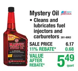 Menards Mystery Oil offer
