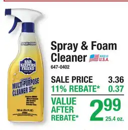Menards Spray & Foam Cleaner MULTI-PURPOSE CLEANERS offer