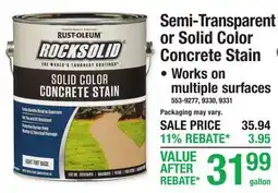 Menards Semi-Transparent or Solid Color Concrete Stain offer