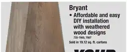Menards Bryant Waterproof Vinyl Plank offer