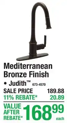 Menards Mediterranean Bronze Finish PULL-DOWN KITCHEN FAUCETS offer