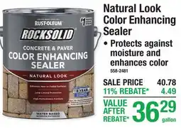 Menards Natural Look Color Enhancing Sealer offer