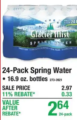 Menards 24-Pack Spring Water Beverages offer