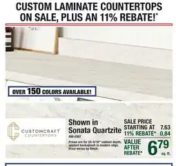 Menards Shown in Sonata Quartzite (486-0307) offer