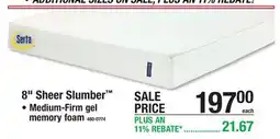 Menards 8 Sheer Slumber offer